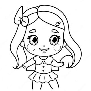 Cute Megan Character Coloring Page 53604-42791