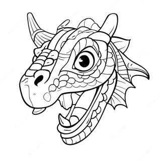 Dragon Head Coloring Page 53613-42799