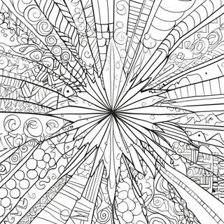 Large Print Adult Geometric Patterns Coloring Page 53624-42804