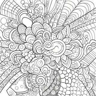 Neon Abstract Patterns Coloring Page 53633-42809