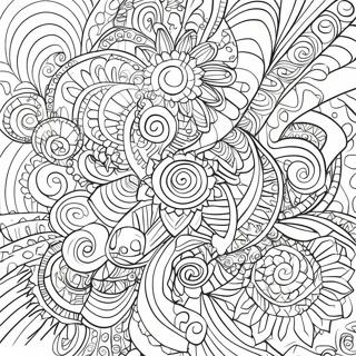 Neon Abstract Patterns Coloring Page 53633-42811