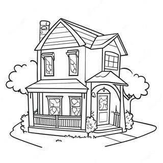 Barbie House Coloring Pages