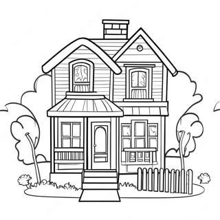 Barbie House Coloring Page 53643-42819