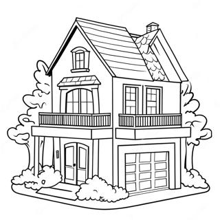 Barbie House Coloring Page 53643-42820