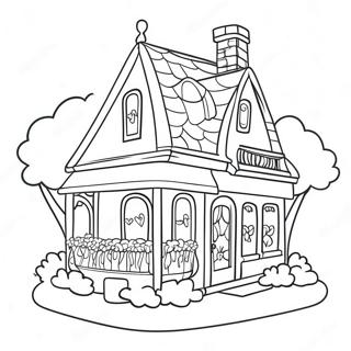 Charming Barbie Dream House Coloring Page 53644-42822