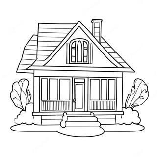 Charming Barbie Dream House Coloring Page 53644-42823