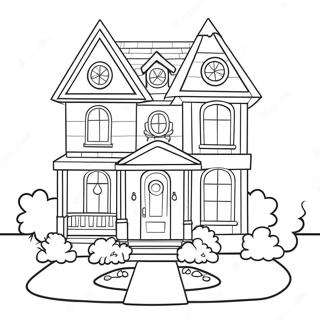 Charming Barbie Dream House Coloring Page 53644-42824