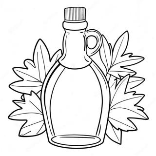 Maple Syrup Bottle Coloring Page 53653-42825