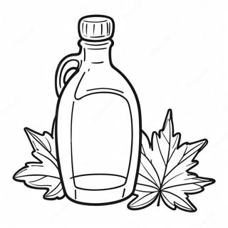 Maple Syrup Bottle Coloring Page 53653-42826