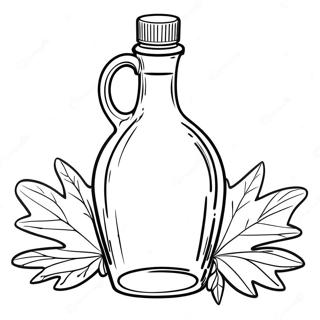 Maple Syrup Bottle Coloring Page 53653-42827