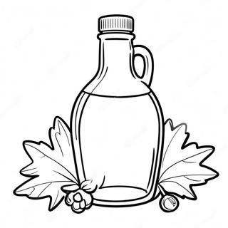 Maple Syrup Bottle Coloring Page 53653-42828