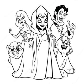 Creepy Disney Villains Coloring Page 53674-42847