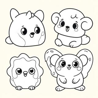 Cute Animal Stickers Coloring Page 53714-42874