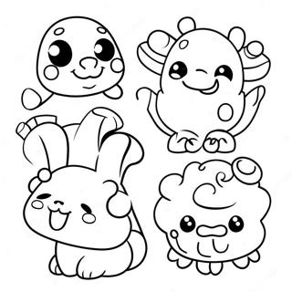 Cute Animal Stickers Coloring Page 53714-42875