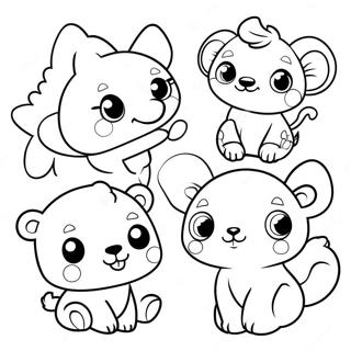 Cute Animal Stickers Coloring Page 53714-42876