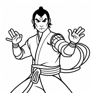 Zuko Firebending Action Coloring Page 53724-42886