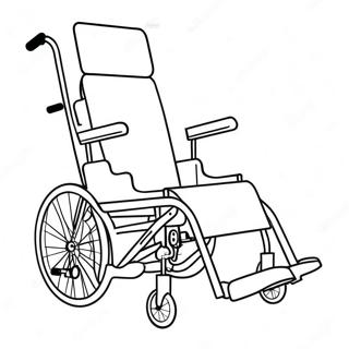 Wheelchair Coloring Pages