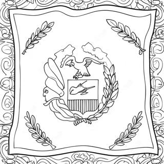 Iowa State Flag Coloring Page 53773-42917