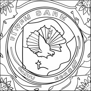 Iowa State Flag Coloring Page 53773-42918