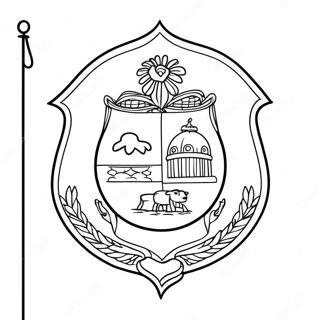 Iowa State Flag Coloring Page 53773-42919