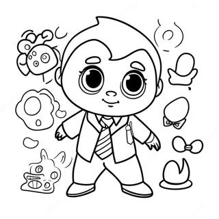 Boss Baby In A Funny Suit Coloring Page 53784-42930