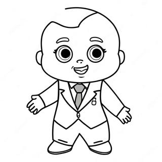 Boss Baby In A Funny Suit Coloring Page 53784-42931