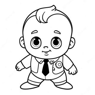 Boss Baby In A Funny Suit Coloring Page 53784-42932