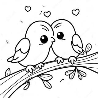 Te Amo Love Birds Coloring Page 53884-43003