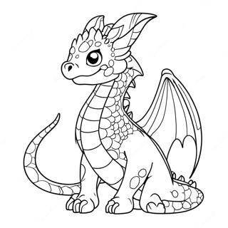 Anime Dragon Coloring Pages