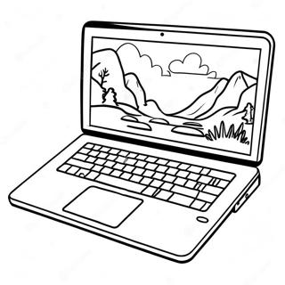 Laptop Coloring Page 53943-43045