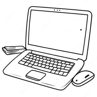 Laptop Coloring Page 53943-43048