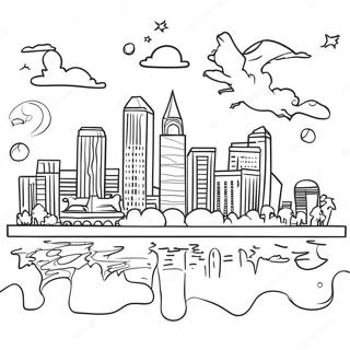 Memphis Coloring Pages