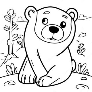 Brown Bear Brown Bear Coloring Page 5396-4415