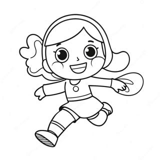 Word Girl In Action Coloring Page 53974-43080