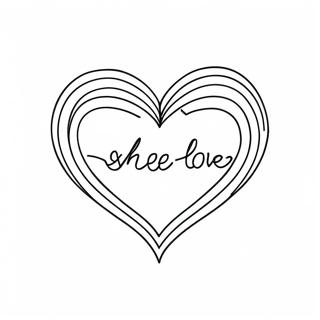 Share The Love Logo Coloring Page 53983-43088