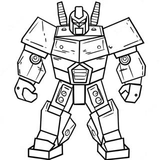 Lego Transformer Coloring Page 54003-43097