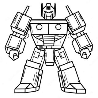 Colorful Lego Transformer Battle Coloring Page 54004-43103