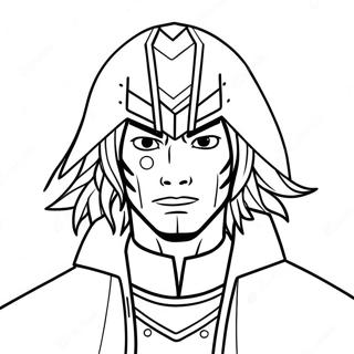 Aizawa In Hero Costume Coloring Page 54014-43110