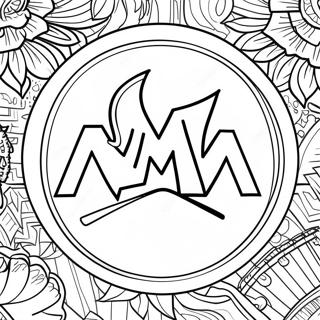 Miami Marlins Logo Coloring Page 54043-43136