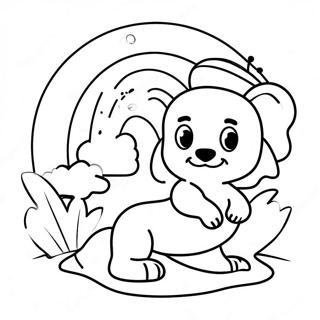 Colorful Rainbow Ruby Adventure Coloring Page 54074-43164