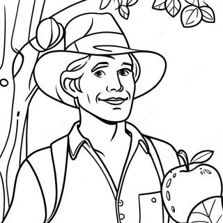 Johnny Appleseed Coloring Page 54093-43167