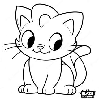 Blaze The Cat Coloring Page 54113-43186