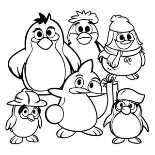 Adventurous Club Penguin Characters Coloring Page 54134-43214