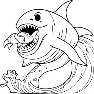 Megalodon Monster Jam Coloring Pages