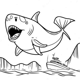 Megalodon Monster Jam Coloring Page 54153-43222