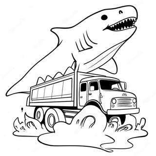 Megalodon Monster Jam Coloring Pages