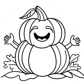 Happy Pumpkin Prayer Coloring Page 54164-43230