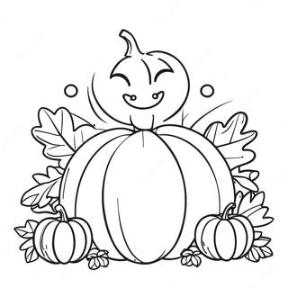 Happy Pumpkin Prayer Coloring Page 54164-43231