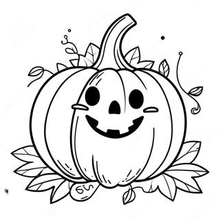 Happy Pumpkin Prayer Coloring Page 54164-43232