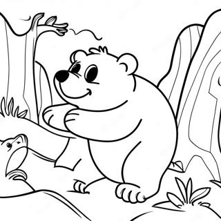 Grizzly And The Lemmings Coloring Page 54173-43239